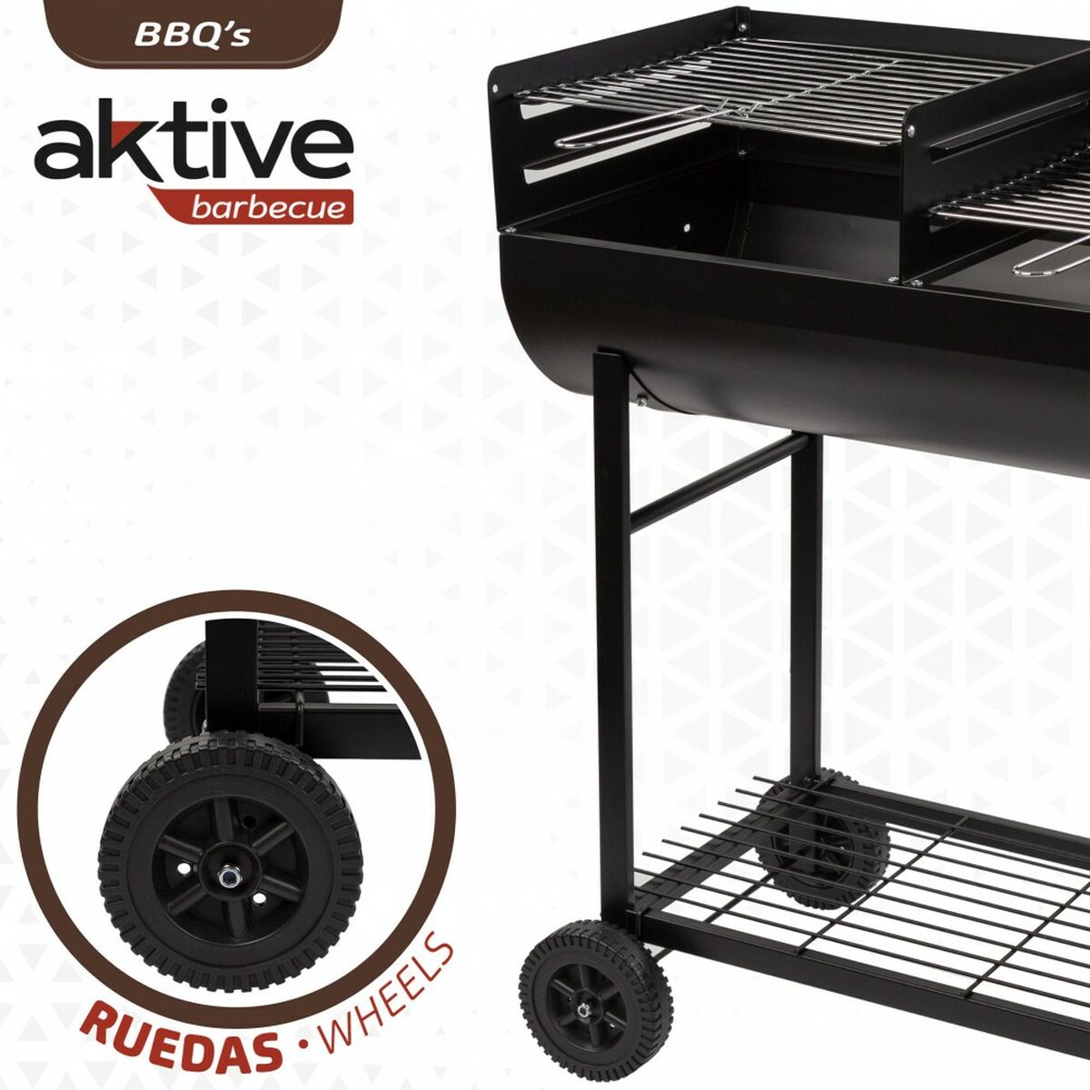 Coal Barbecue with Wheels Aktive Black (Refurbished C)